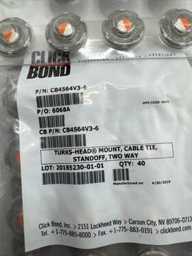 Cb4564v3-6 Click Bond 4 Turks-head Mount Cable Tie 2-way Standoff