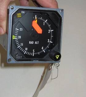 622-2937-002 Collins Aircraft Part Radio Altitude Indicator Ali-55 P/n Ar Hs-700