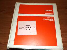T-12-2a Collins Wxr-150 Radar System Manual With Glide Slope Head