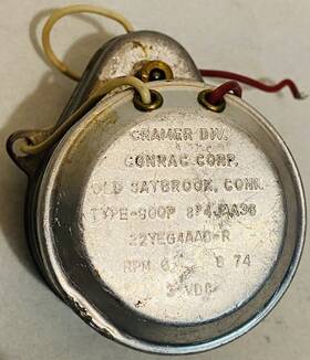 8p4jaa36 Conrac Corp Cramer Division Motor Type - 800p Rpm 6 3 Vdc