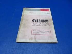 1024-188 Continental X-30039 Io-520 Series Overhaul Manual 1967 P/n