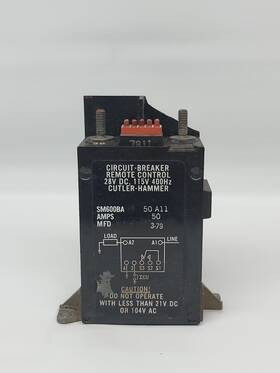 Sm600ba50a11 Cutler Hammer Sm600ba50n1 Circuit Breaker Remote Control 28vdc 115v Ls14393-50