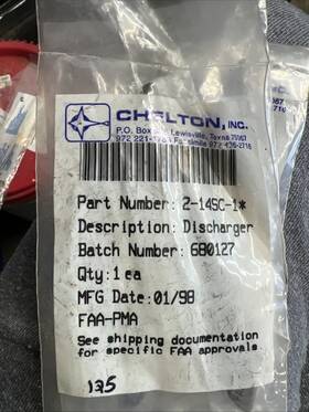 2-14sc-1 Dassault Falcon Jet - Chelton Static Discharger Ns