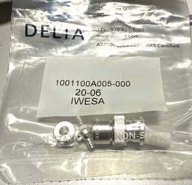 1001100a005-000 Delta Electronics Mil-spec Connector Plug Bnc Heligrip Rg-316ds