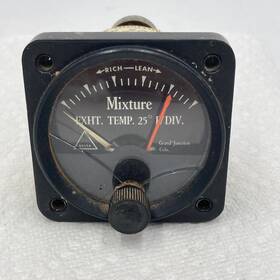 P78a6 Delta Aircraft Mixture Exhaust Gauge Grand Junction Co Cracked Glass