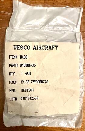 D10006-j5 Deutsch Aircraft Part Number Permaswage Nut Coupling
