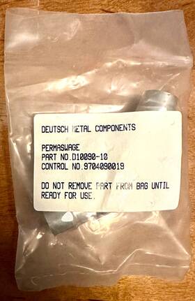 D10090-10 Deutsch Part Number Aviation Aircraft Permaswage Elbow Tube