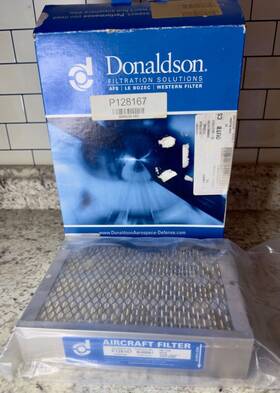 P1228167 Donaldson Aircraft Aviation Filter P/n- P128167