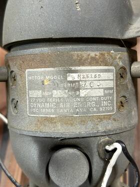 Dynamic Air M3516d Axial Flow Fan Motor Engineering 27v Dc