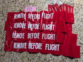 67d34391-1 E.c.t. Corporation X4 Ect Remove Before Flight 24 Inch X3 Flag Streamers And 10 5 Keychains