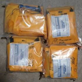 P0101-103nl Eastern Aero Marine Vintage Ks Series Life Preserver Faa Airpcraft Nos Lot Of 4
