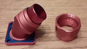 8845-32d Eaton Corporation M83798/8-32 Aeroquip Elbow Swivel Flange To Hose Part #