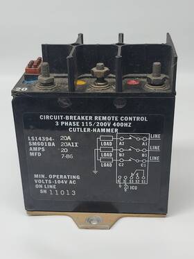 Sm601ba20a11 Eaton Cutler Hammer Control Circuit Breaker Aircraft Ls14394-20a