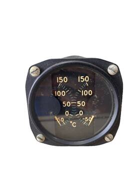 10736-a Electric Auto-lite Vintage Us Military Aircraft Gauge Temperature Temp 33724