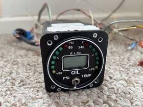Yog75r240 Electronics International Opt-1a Opt-1 Oil Pressure Temp Gauge Yog50r95/yog75r240