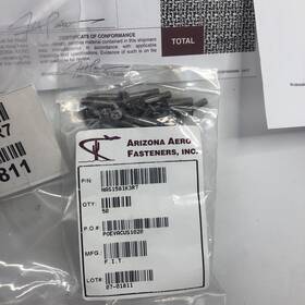 Nas1581k3r7 F.i.t 50 F.i.t. Bolt Titanium 10-32 9/16 Inch Long Flat Countersink