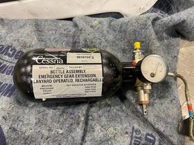 9910154-3 Futurecraft Corp Bottle Assy Emergency Gear Extension Cessna 402c 414a 421c