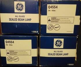 Q4554 G.e. Air Port Landing/taxing Lights Ge Sealed Glass Lamps