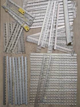 Abn7643-189 G. W. Bandy 70pcs Vintage Aircraft Piano Hinge Half Mfg 18 3/4 Inch And 12 1/2
