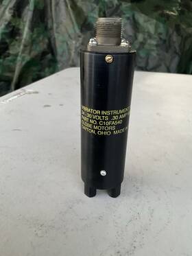 C10fa540 Globe Motors Vintage Aircraft Vibrator Instrument Panel 24-30v .30a Max Made In Usa