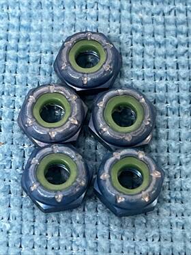 Ms21083d3 Greer Smyrna Nut Self-locking Hexago Lot Of 5