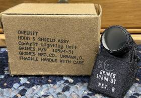 10594-31 Grimes Nos Vintage Hood Shield Cockpit Lighting Unit Aircraft Airplane