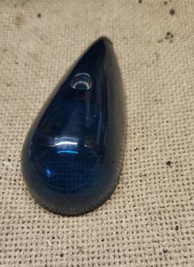 11845-22-7512 Grimes Vintage Teardrop Shaped Blue Glass Aircraft Wing Lens/light