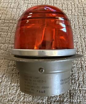 40-0210-1 Grimes Huey Uh1 Rotating Beacon Light Pn Excellent Clean