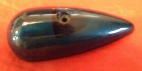 B-9322a-1 Grimes Used Vintage Aircraft Blue 4.5 Inch Glass Nav Light Lens