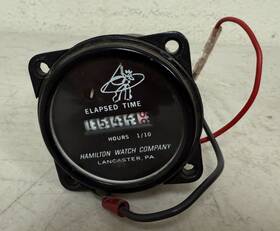 314754 Hamilton Watch Co Hour Meter Indicator 1 10 Hours Vintage Gauge