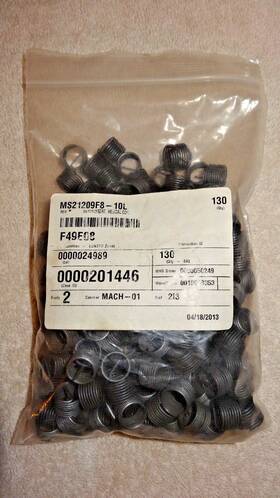 Ms21209f8-10l Helical 185 Aerospace Surplus. Thread Inserts Loc18