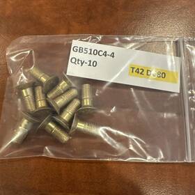 Quantity-10 Hi-lock Gb510c4-4 New. T42 Dc80 Quantity-10 Hi-lock Gb510c4-4 New. T42 Dc80