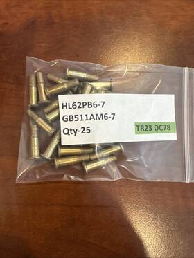 Gb511am6-7 Hi-lock Quantity- 25 Hl62pb6-7 New. Tr23 Dc78