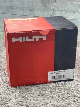 X-zf72p8 Hilti Box Of 100 3 Inch Galvanized Steel Concrete Nails S36 239187 9234