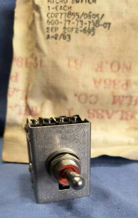 28at6-t Honeywell Nos Vintage Micro Switch Aviation