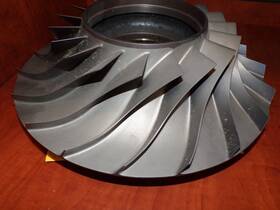 3073393-1 Honeywell Aircraft Turbine Impeller Centrifugal 14 Inch Diameter