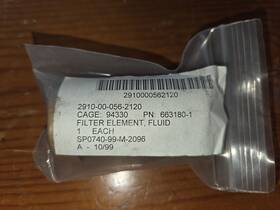 663180-1 Honeywell Aerospace Filter 2910 00 056 2120
