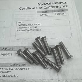 Le111-0002-3008 Howmet 10 Stud Bolt 10-32 Nsn 5305- 01-194-7053 1/2 Inch Grip Ca2193-3-8