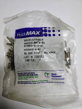 Hr3553-4-01 Huck Fasteners Huckmax Universal Head Oversize Diam.blind Rivet -same As Cherrymax