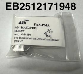 Eb2512171948 Kenmore Air C2p105 De Havilland Dhc-2 Elbow P/n / Kac2p105 Eb2512171948 Kenmore Air C2p105 De Havilland Dhc-2 Elbow P/n / Kac2p105