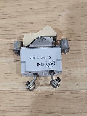20tc4-ak-10 Klixon Circuit Breaker / Switch P/n