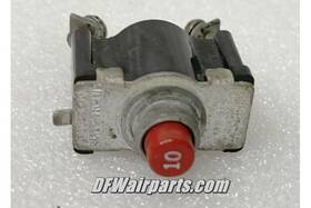 454-649 Klixon Psm-10 10a Psm Series Piper Aircraft Circuit Breaker