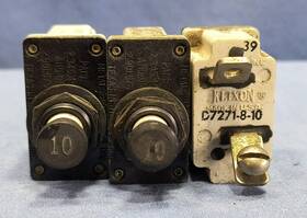D7271-8-10 Klixon 7271-8-10 10 Amp Circuit Breaker Aviation