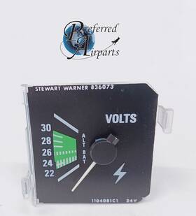 1104081c1 Komatsu New Stewart-warner Aviation Volt Meter Gauge P/n 876006