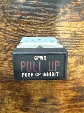 270-526-8201-002 Korry Mfg. Co. 727/737 Airplane Push Button Light Indicator Gpws Gp