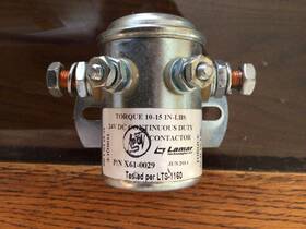 X61-0029 Lamar X61-0007 Relay Solenoid Contactor Volts 24 Used