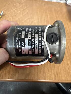 35-380094-3 Lamb Electric Company 35-380094 Beechcraft Bonanza Landing Gear Retract Motor P/n