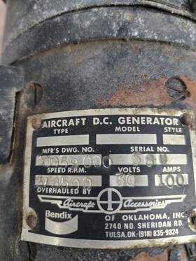 30059-000 Lear Siegler Generator 30059 000