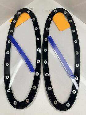 9el455212-01 Learjet Aircraft Light Cover Lh Rh Pair Aviation Composite Panels Tagged As Is