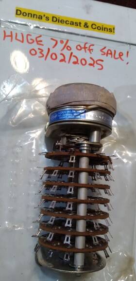 S-10012-035 Ledex Brand New Electronics Vintage Aircraft Rotary Selector 7-deck